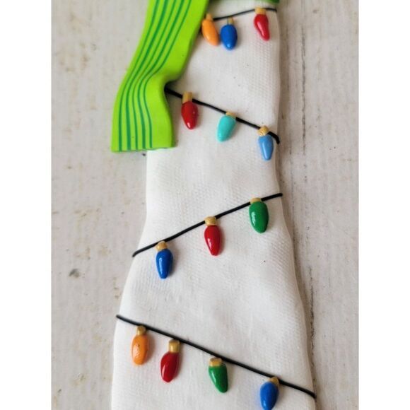 Snowman string lights scarf hat ornament Xmas decor - Picture 4 of 8